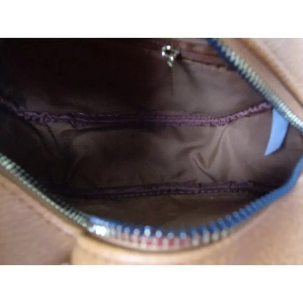 Beverly Hills Polo Club BHPC Brown Vegan‎ Leather Crossbody Purse